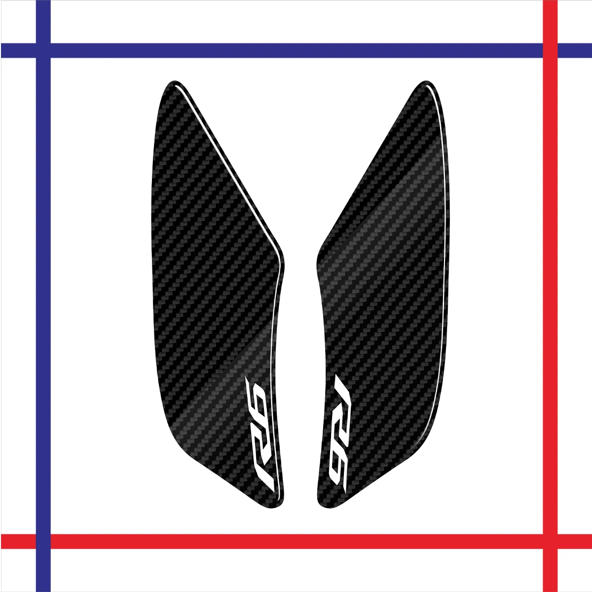 

For Yamaha YZF R6 2018 2019 2020 2021 Tank Pad Gas Tank Traction Pads Fuel Tank Grips Side Stickers Knee Grips Protectors Decal