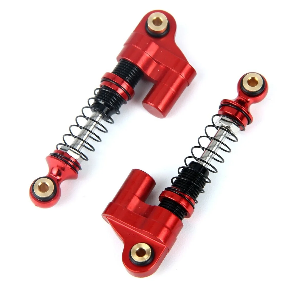 LCX Racing 1/24 RC Crawler Aluminum 37mm 2pcs Shock Absorber Suspension for Axial SCX24 Upgrades Parts Accessories