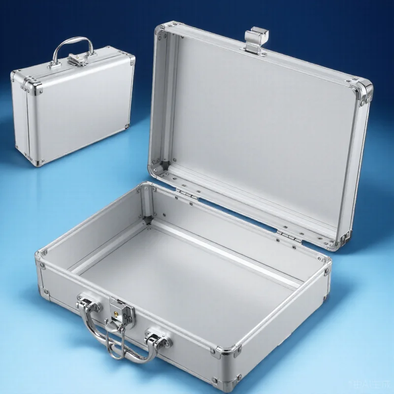 

Aluminum Alloy Tool Briefcase Hard Portable Storage Case For Men Multi-Use Metal Suitcase Durable Travel Organizer Toolbox