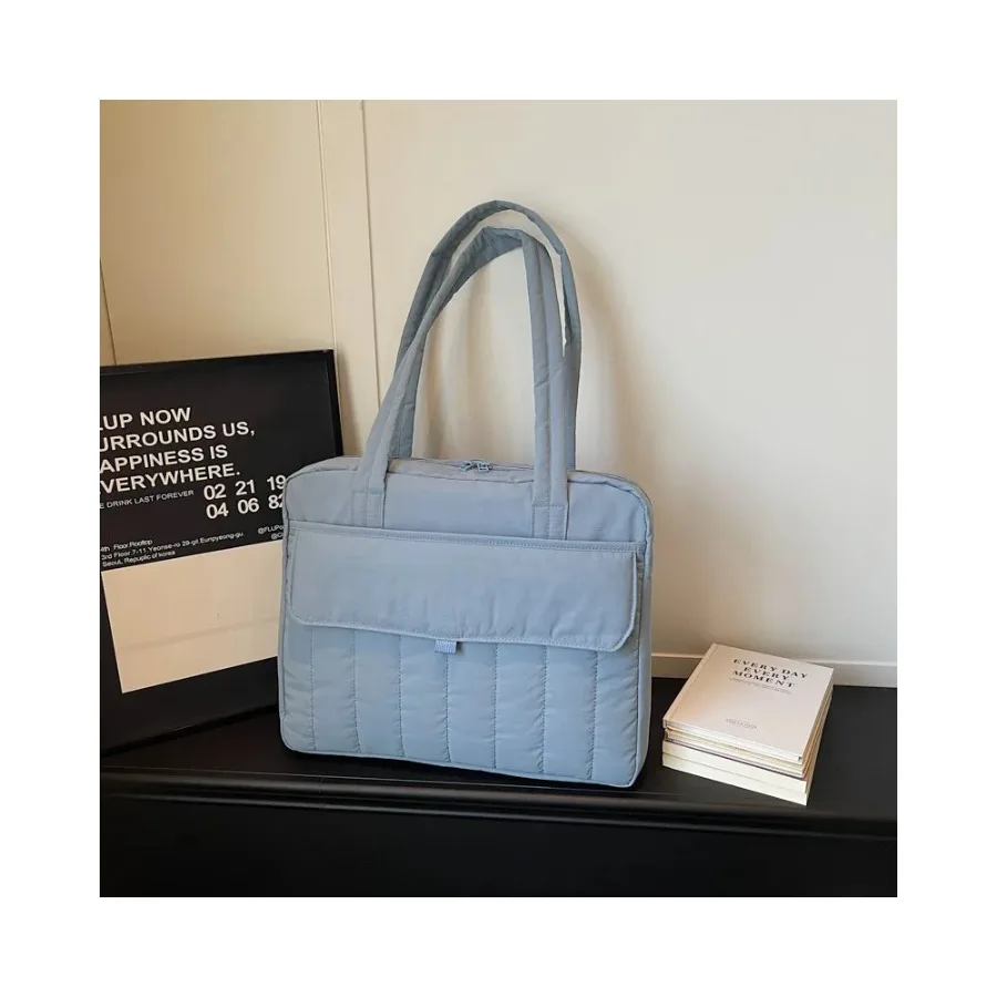 Versatile Minimalist Laptop Shoulder Tote Bag Fashion Commuter Protective Bag For College Women Students