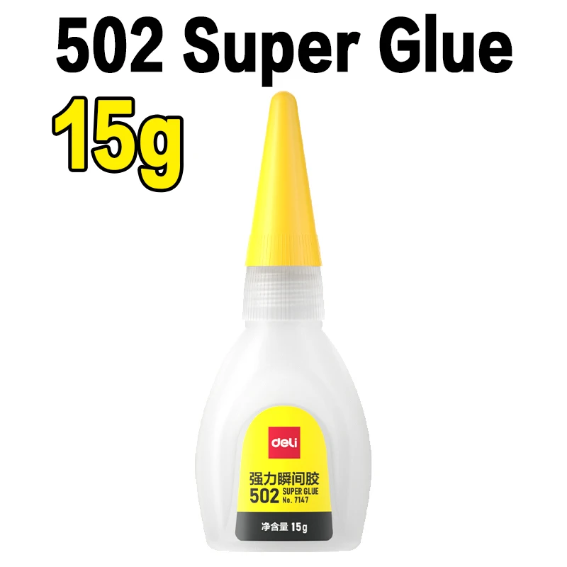 Deli 502 Professionele sterkte superlijm Snelle cyanoacrylaatlijm Hardware Metaal Auto's Hout Ambachten Hobby's Directe hechting