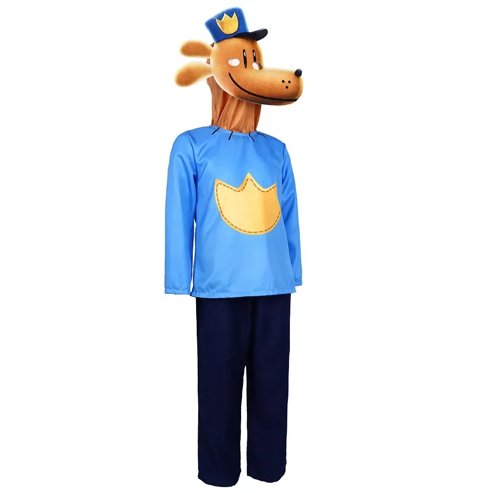 Detective Dog Man Halloween Role Playing Dog Man Cosplay Costume Stage Performance Costume