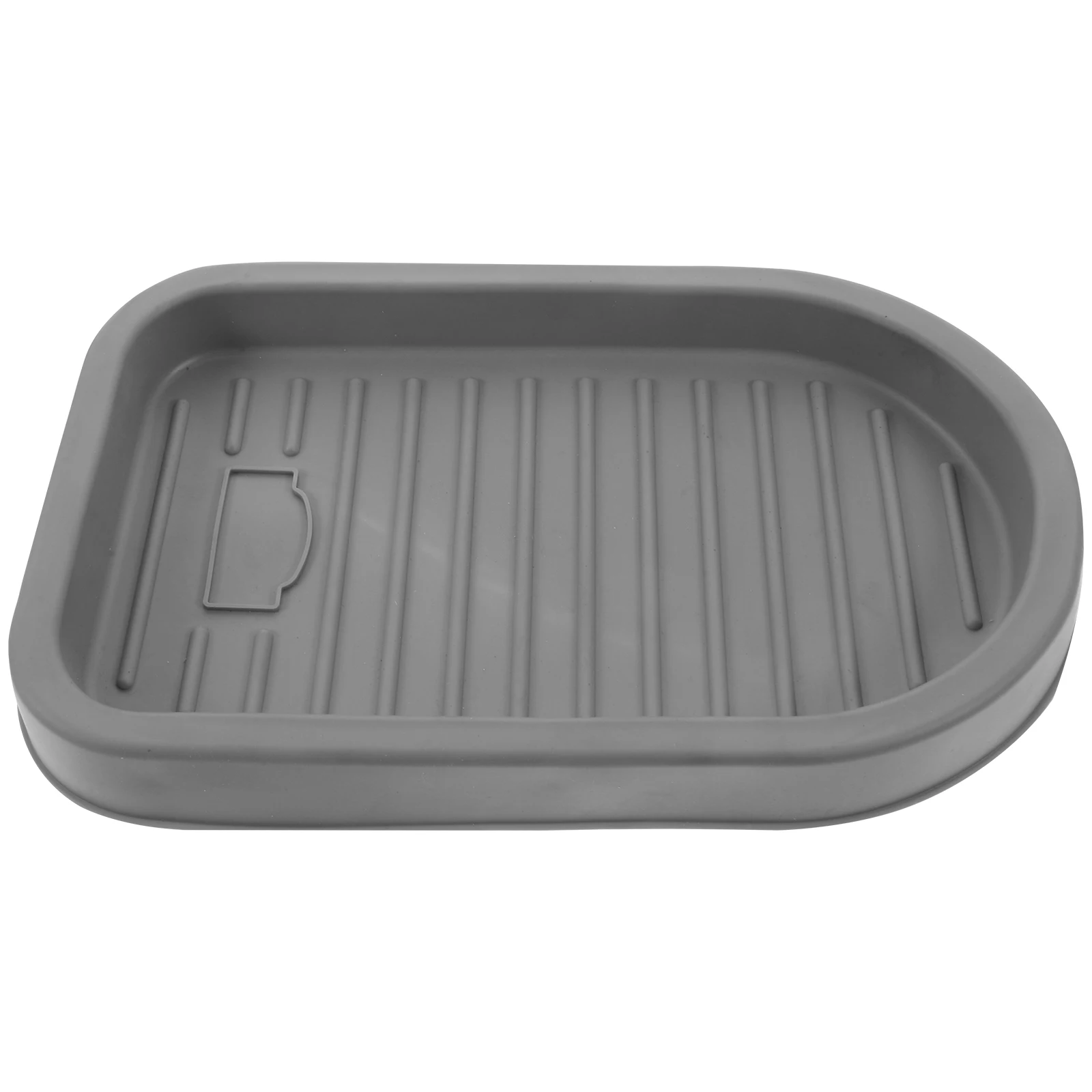 

Holder Tpr Soap Holder Drainage Pad for Kitchen Bathroom TPR Material Gray Non Slip Easy Clean Portable Soap Box