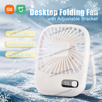 Xiaomi Vertical Fan Adjustable USB Rechargeable LED Digital Display Fashion Portable Office House Desktop Electric Foldable Fans