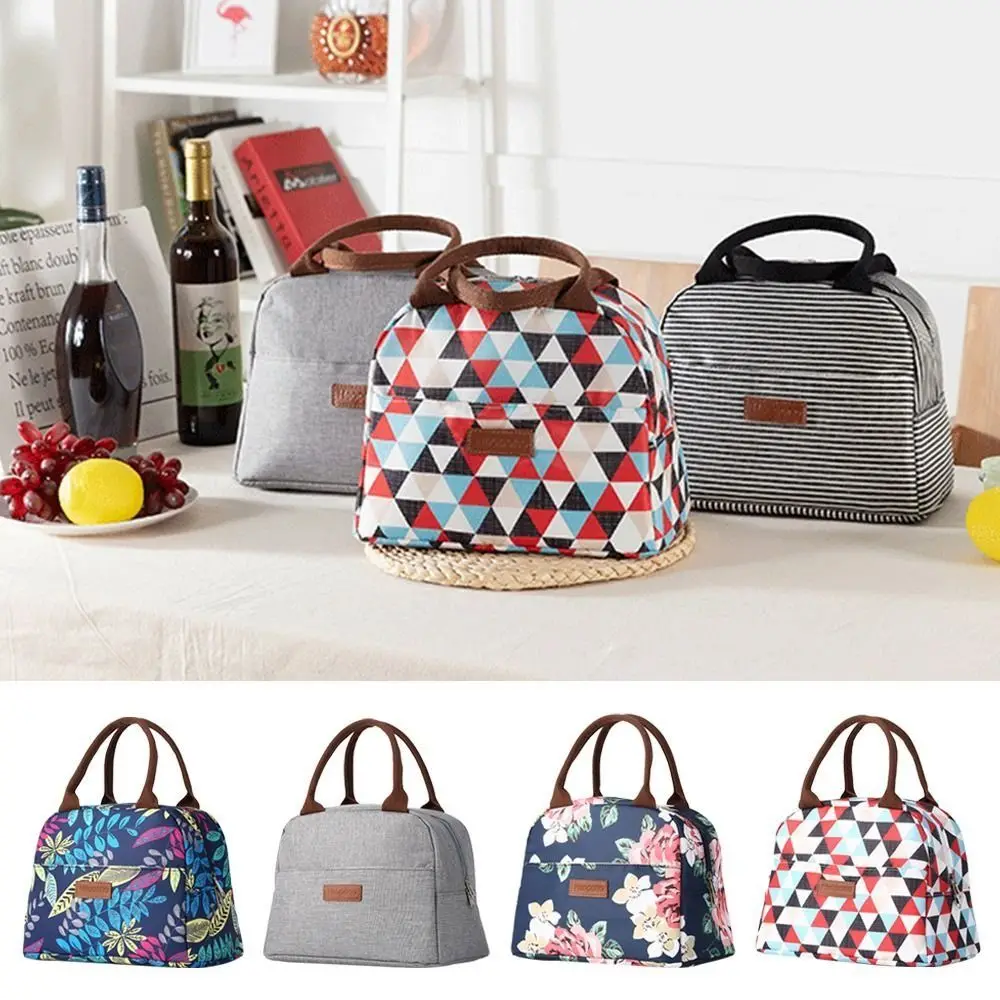 

Портативная изолированная сумка для обеда, герметичная коробка для обеда большой емкости, складная сумка для мам из ткани Оксфорд, офисная сумка