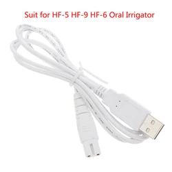 1 sztuk kabel USB kabel do ładowarki garnitur dla HF-5 HF-9 HF-6 irygator doustny zęby Flosser irygator wodny akcesoria