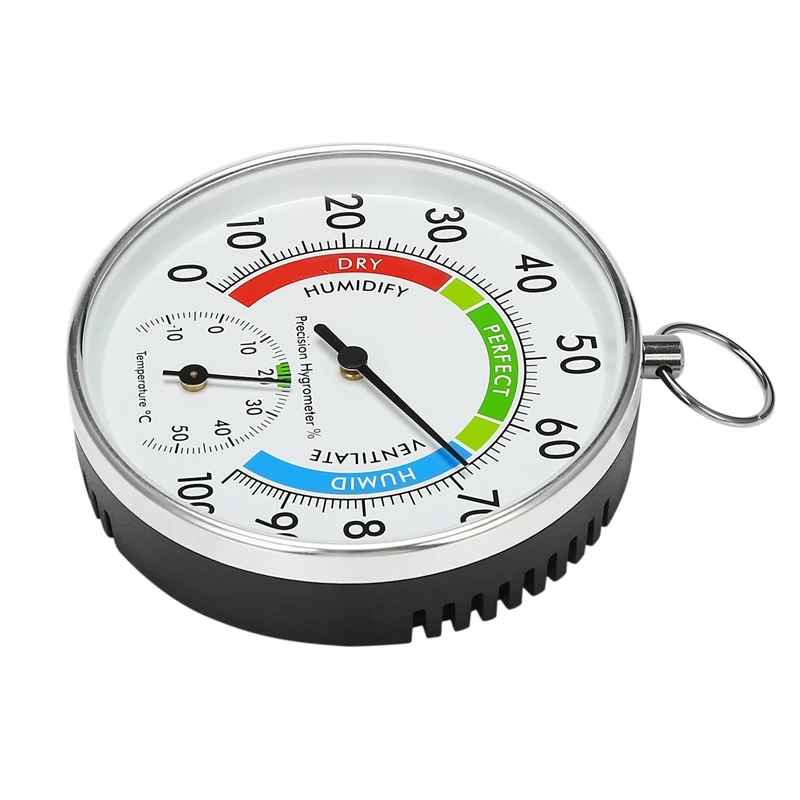 Temperature And Humidity Analog Indicator Indoor Outdoor Thermometer Hygrometer L15