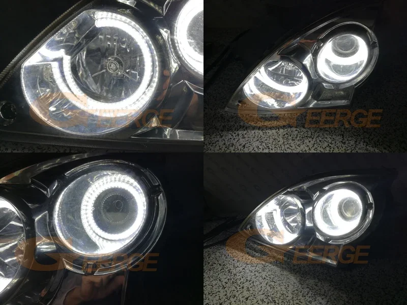 Für Hyundai Terracan 2001-2004 2005 2006 2007 Ultra Helle A/W Switchback Tag Licht Blinker LED Angel Eyes Kit Halo Ringe