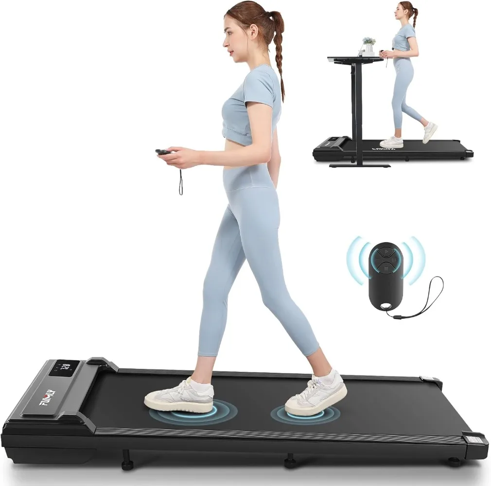 Under Desk Treadmill,3 in 1 Walking Pad Treadmill for Home,2.5HP Treadmill 300lb Capacity,LED Touch Screen,Workout Equipment