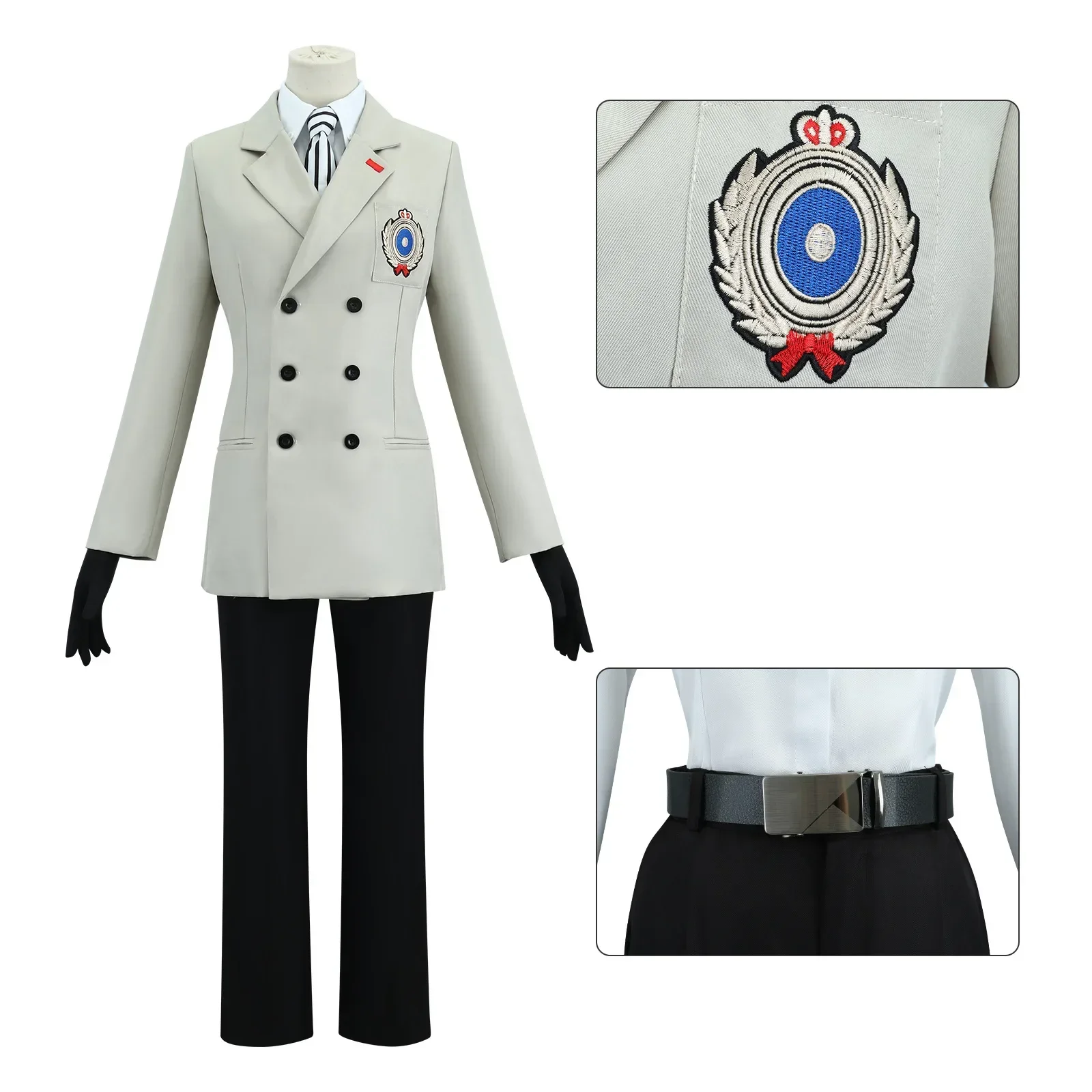 Anime Persona 5 P5 Goro Akechi Cosplay Costume School Uniform Coat Shirts Pants Halloween Party Clothing Outfits For Women Men