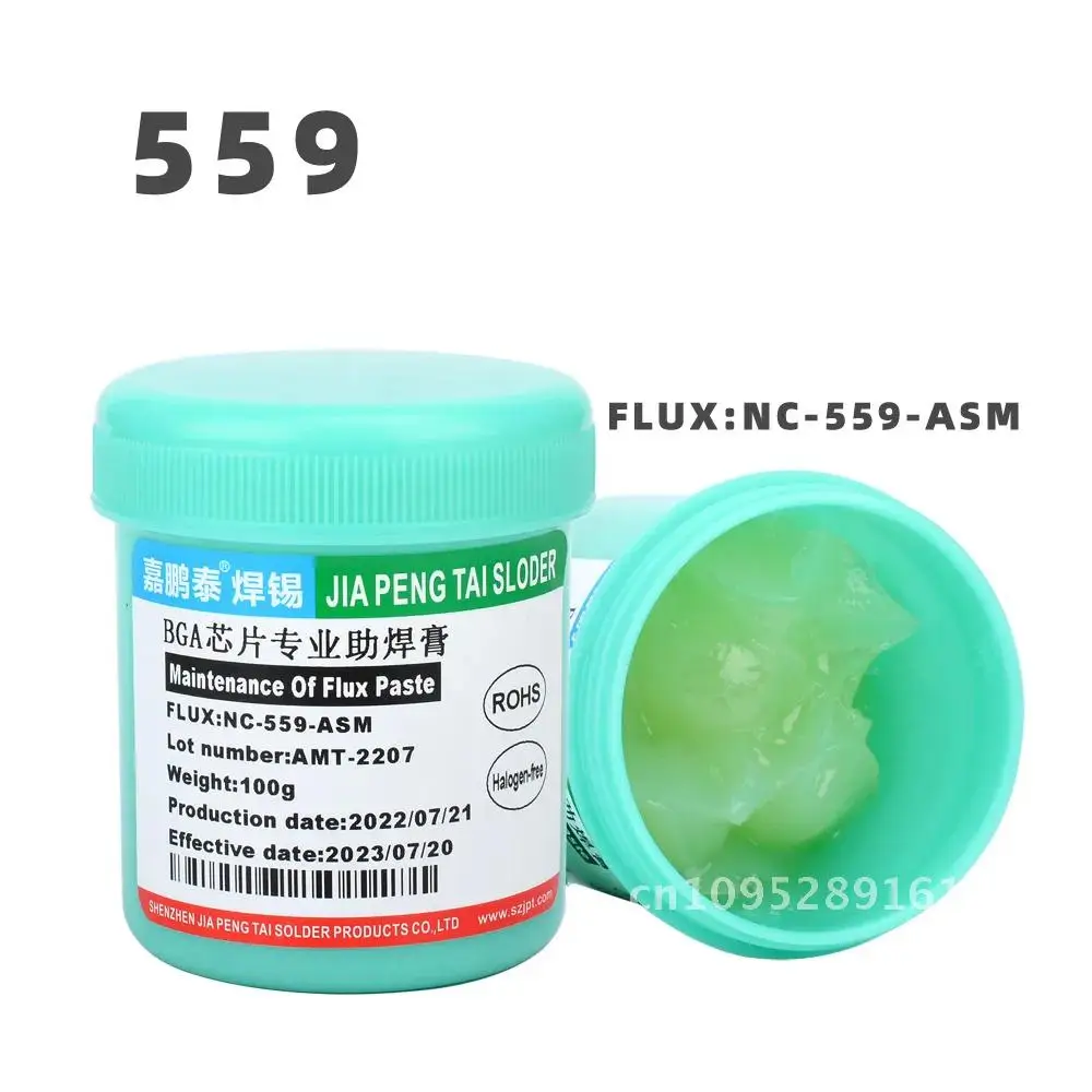 Welding flux Solder paste repair solder paste100g NC-559 cleaning Halogen-free 223 de 558 fluxo solda 808 No