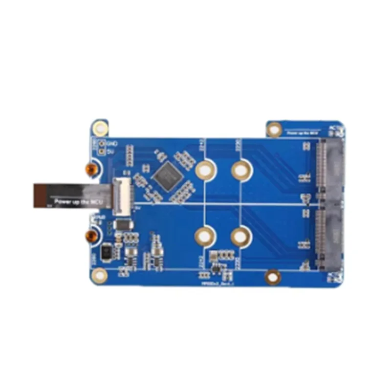 Für Pi 5 Double 2280 Raspberry Pi 5 Pcie zu M.2 Nvme Dual SSD Adapter Board HAT MPS2280D