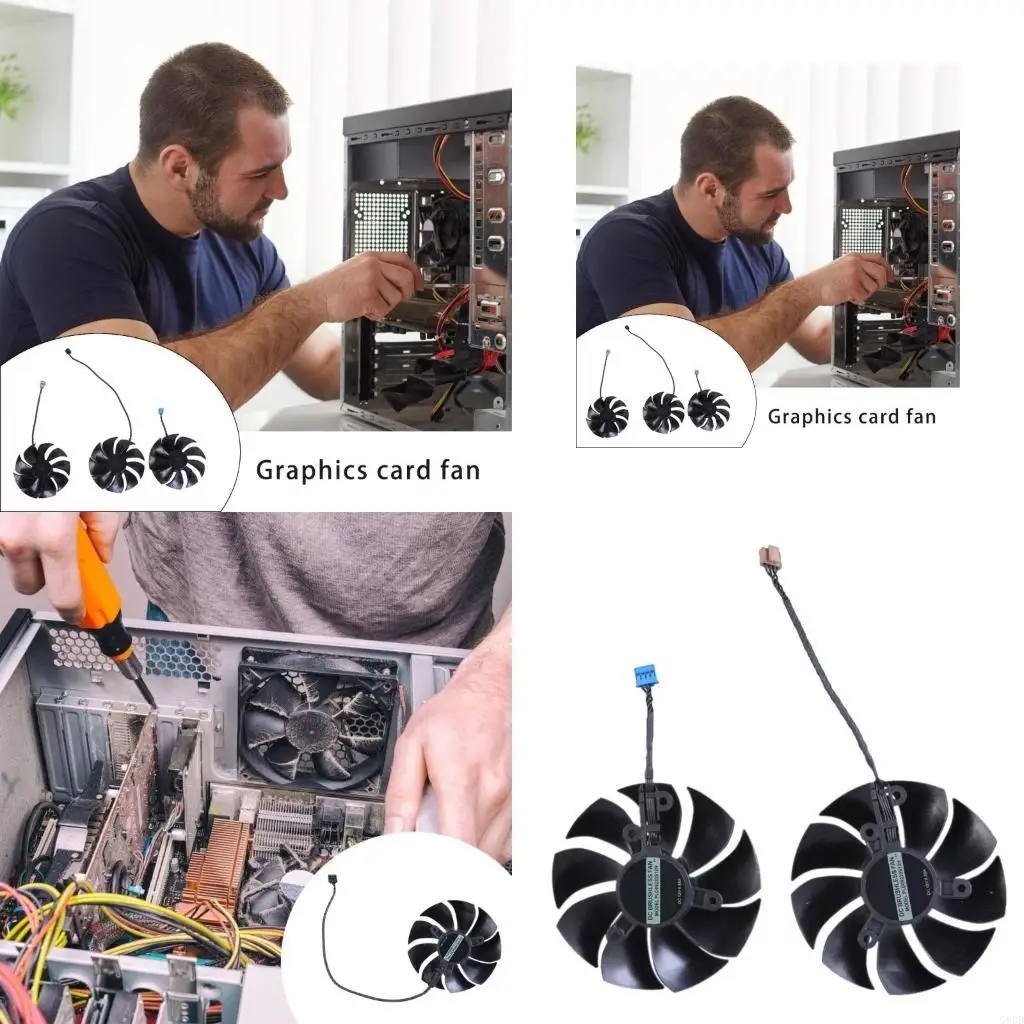 

G6DD 3Pcs PLD09220S12H 12V 0.55A Graphics Card Cooling VGA Coolers Fan 4Pin for RTX3070