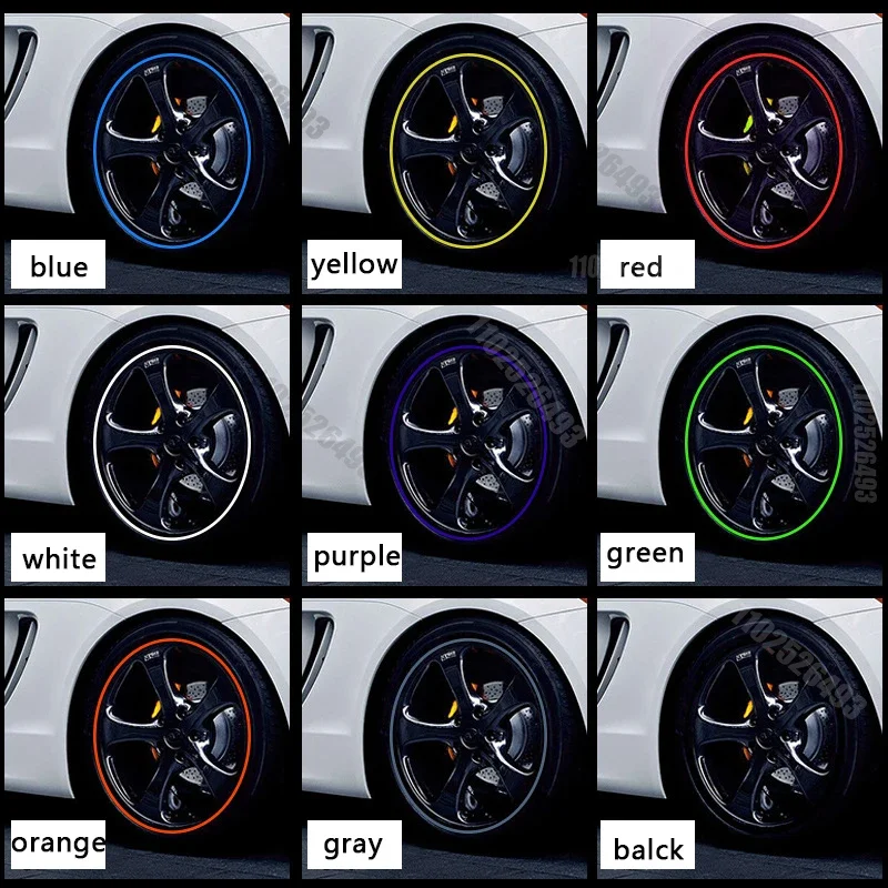 New 8M Car Wheel Decorative Strip Tire Hub Protection Bumper Strip Door Protector Tire Guard Line Accessories Tools