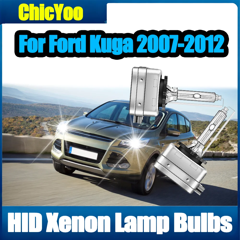 

Ксеноновые лампы HID 6000K белого света, 35 Вт, высокой мощности, 20000 лм, для Ford Kuga 2007-2012