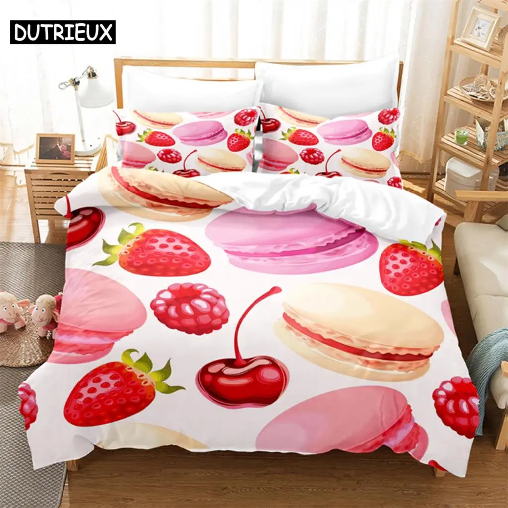 

Cute Dessert Queen Bedding Set Duvet Cover Kids Bedroom Bed Set Comforter Cover Set King Size Duvet Cover Set Bedding Sets