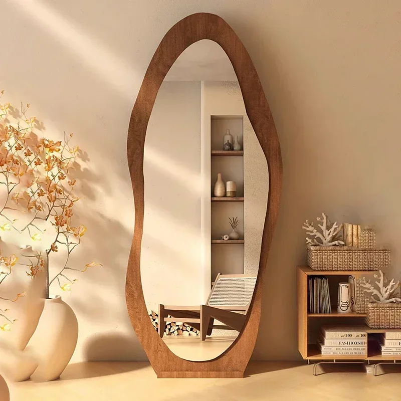 Wall Mirrors Originality Floor Mirror Makeup Accessories Decorative Wall Full Body Standing Interior Mirrors Espejo Neon Decor