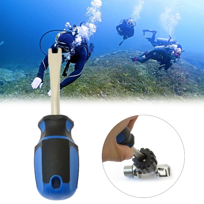 Scubas Diving Cylinder Tank Valves Wrench Handwheel Nut Driver Tool Spanners Scubas Tank Valves Remover Tool Durable