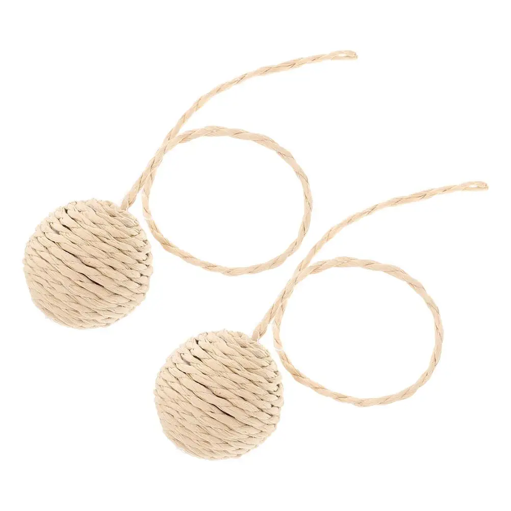 

2 Pcs Cat Climbing Frame Replacement Ball Toy Paper Kitten Scratch Post Durable Multifunctional Stylish Cats Toys Indoor