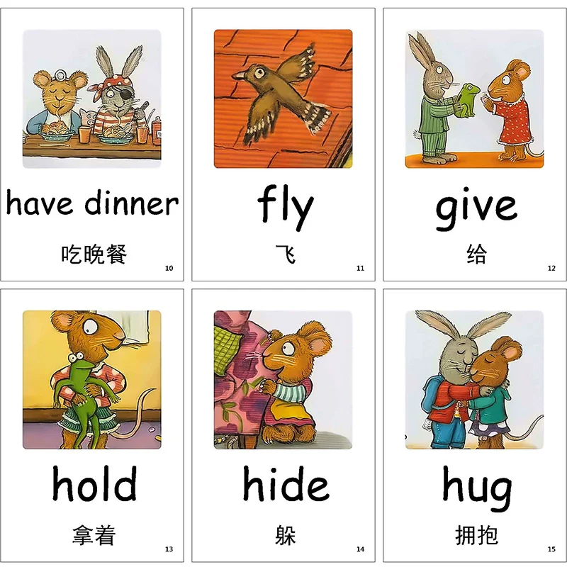 

Posey Flash Card 3-6 Year old English Enlightenment Scenario Speaking Cards
