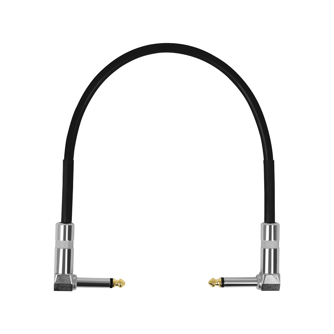 Guitar Effects Cable 30cm Pedal Cable Instruments Patch Cord 6.35 Electric Guitar Effect Wire Metal Head High Quality Accessory