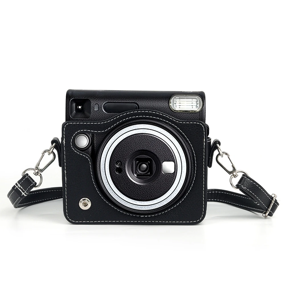 

For Instax SQ40 Camera Case Retro Soft Mini Camera Case Bag PU Leather Cover With Shoulder Strap