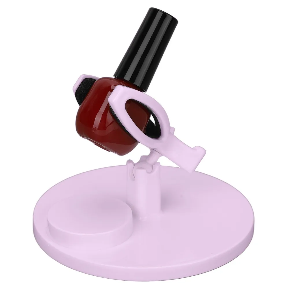 

Adjustable Tilt Angle Nail Polish Bottle Holder Anti-Fall Stable Base Secure Clamping Tilted Nail Polish Stand