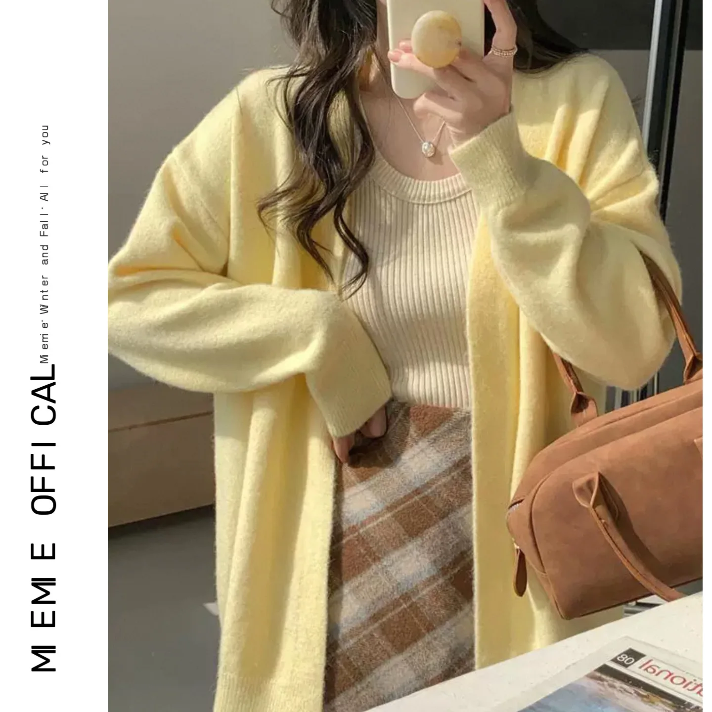 

Thickened Long Knitted Cardigan Soft Cozy Multi-color Classic Money Style Women's Sweet Style Pure E-commerce Sale Fall Season
