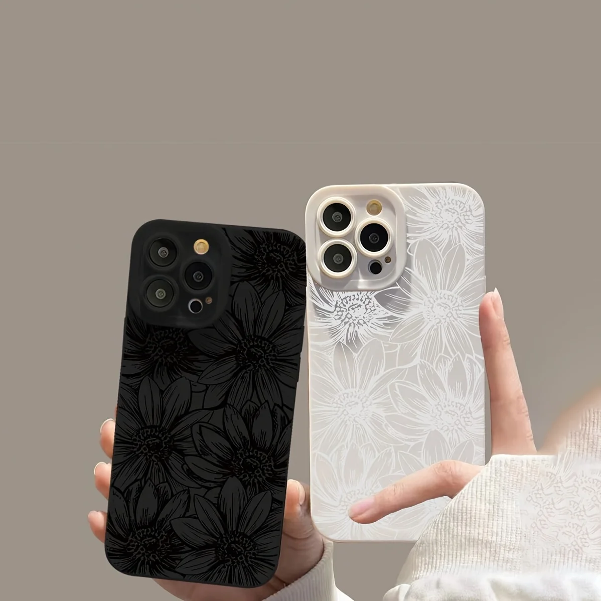 Ins Sketch Flower Phone Cases For Samsung Galaxy S26 S24 S25 Plus FE S23 S21 S22 Ultra A56 A53 A54 A55 A26 A35 A36 Camera Cover