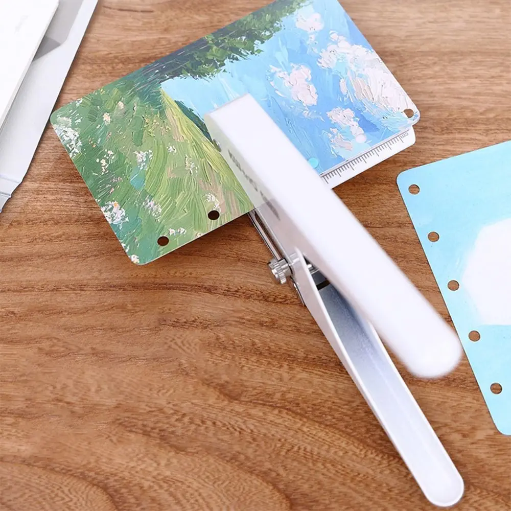 4mm Single Hole Puncher Labor-saving DIY Craft Hole Punch Machine Loose-leaf Binding Tools Single Hole Paper Puncher Binder