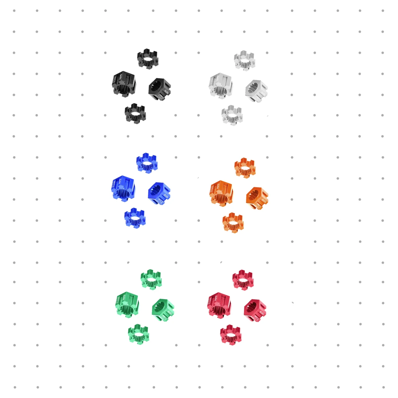 

Шестигранные ступицы колес из сплава 7075, 24 мм, TRAXXAS 1/6 Funco Pro 2WD Sand 8S 10954 7756