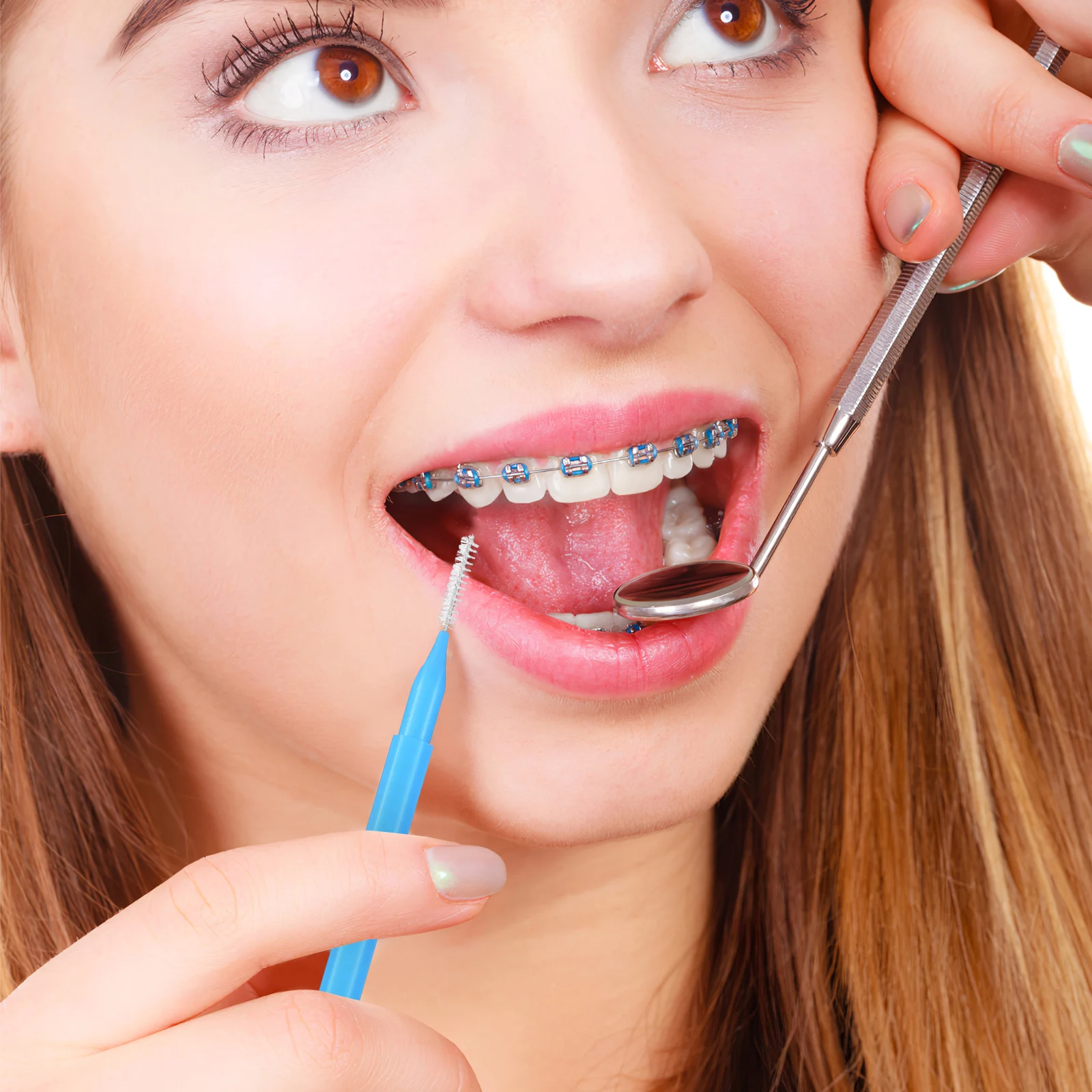

Interdental Cleaning Tools Teeth Brush Picks Plaque Removal Gum Care Dental Flossers Orthodontic Braces Cleaners Portable