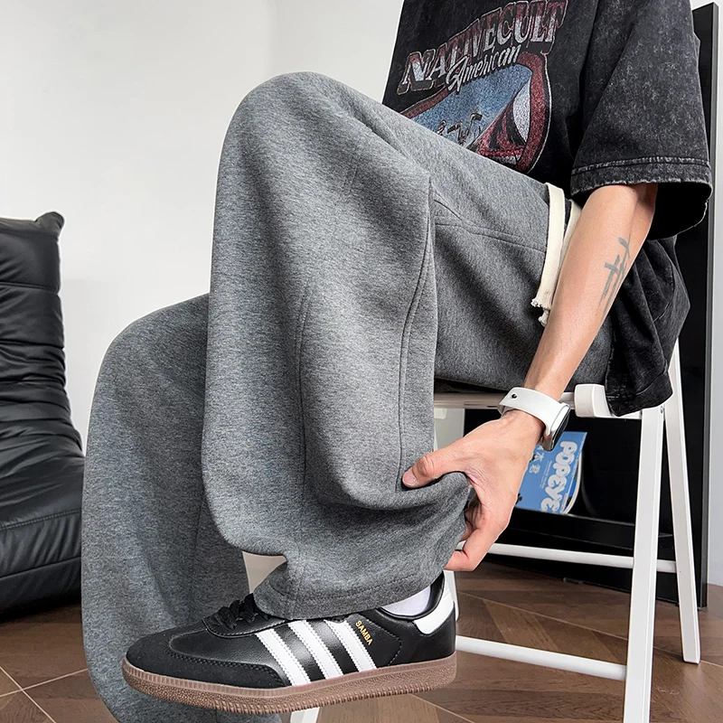 

Men's New Fashionable Handsome High-quality Casual Pants Comfortable and Versatile Breathable Fashionable Straight Leg Pants