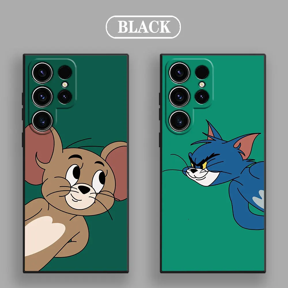 J-Jerrys Mouse Toms Cat Phone Case for Samsung Galaxy S26 S25 Ultra S24 S23 Ultra S22 Plus S21 5G S20 S21 FE S26Ultra Soft Funda view 2