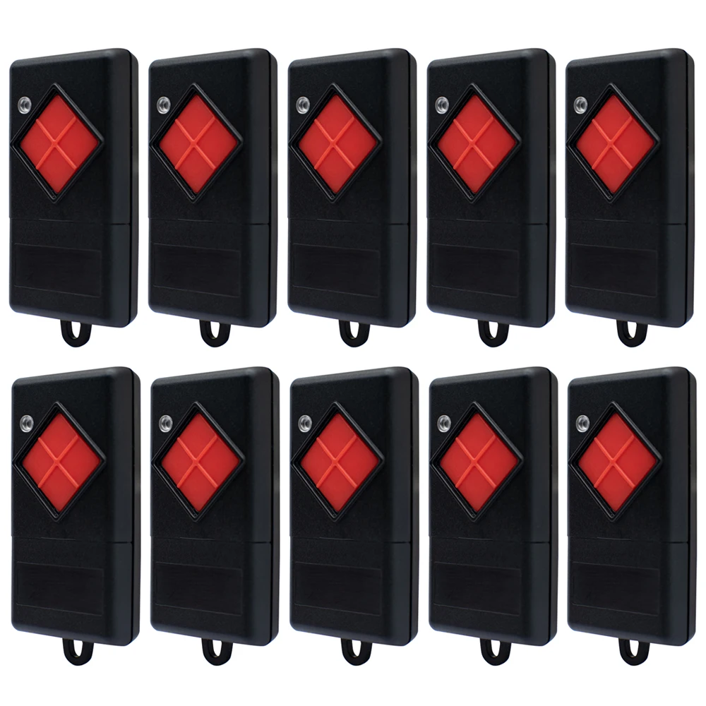 

10pcs Dickert MAHS40 MAHS40-01 MAHS40-04 Garage Door Command Gate Remote Control 40.685MHz Red Button Transmitter