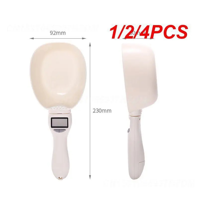 1/2/4PCS Electronic Measuring Tool Dog and Cat Feeding Bowl Measuring Spoon Pet Food Scale Kitchen Scale Digital Display