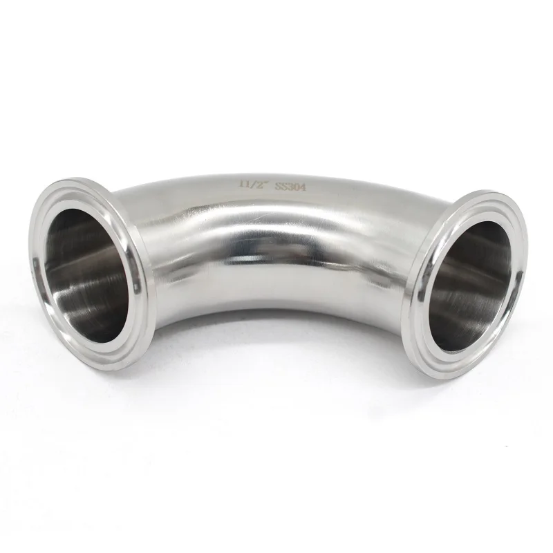 SS304 316L Stainless Steel Three-clip 90 Degree Elbow 3/4 \