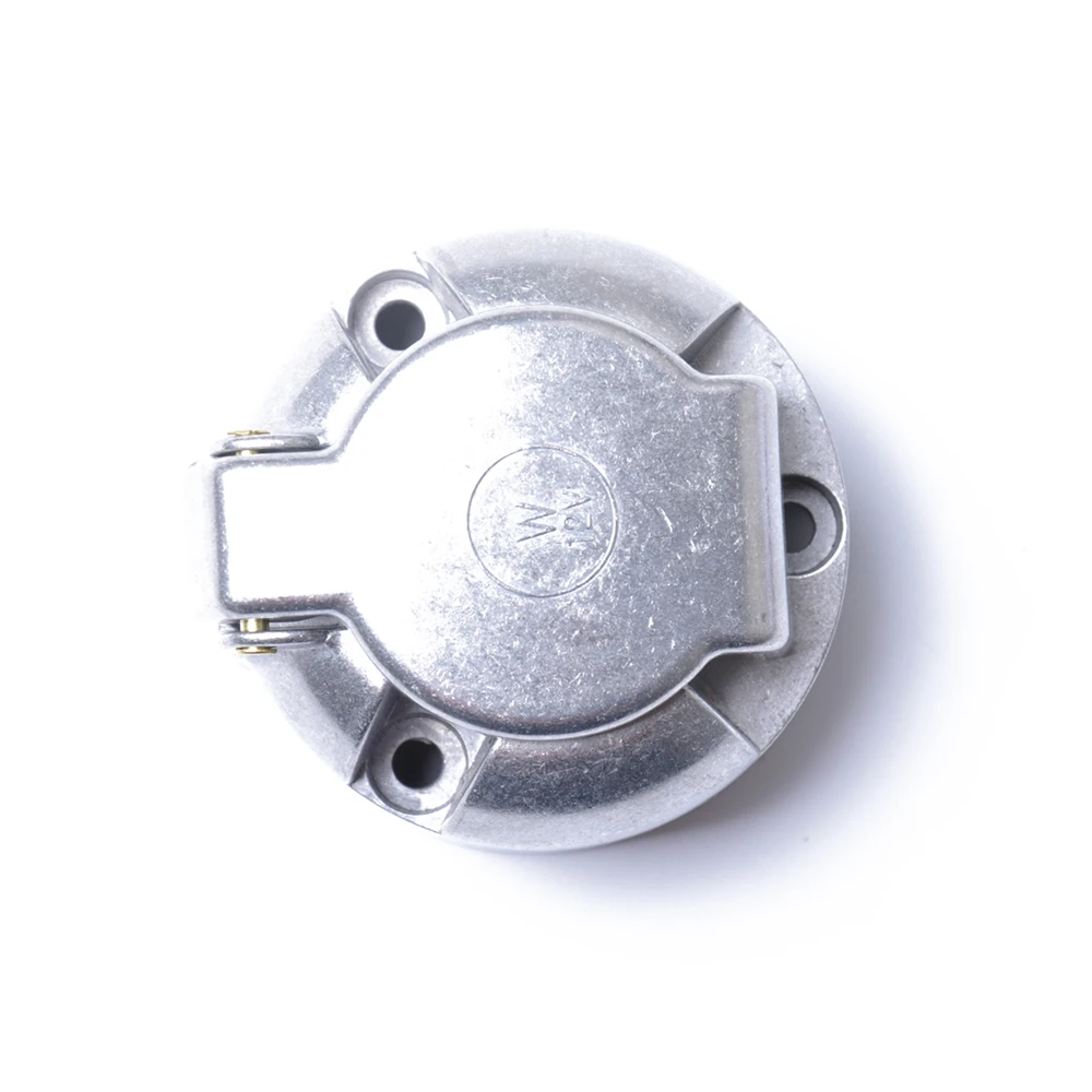 7 Pin Female Trailer Socket 12V EU Round Plug Metal Waterproof Trailer Towbar Connector for Trailer Light Lamp