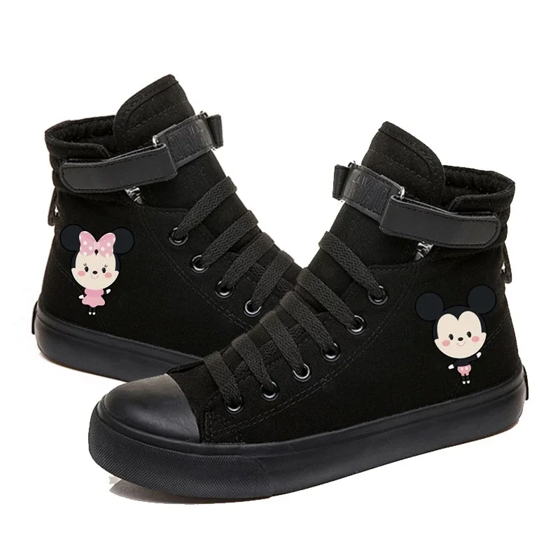 Disney Big Children Cartoon Minnie Mickey Mouse suola morbida scarpe Casual scarpe sportive da donna per uomo adulto scarpe da corsa per studenti