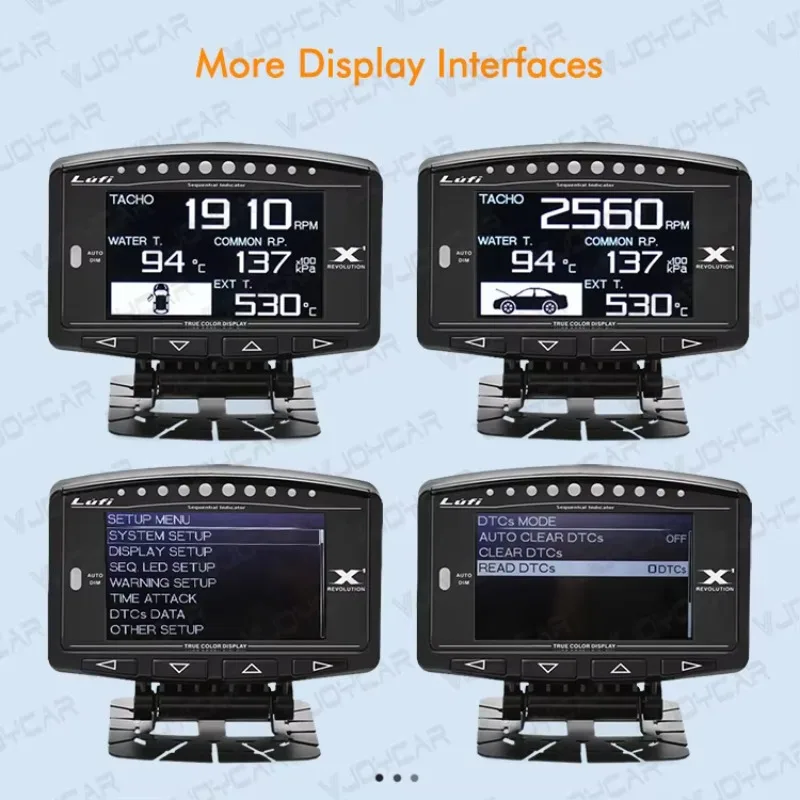 2026 Hot Selling Lufi X1 Revolution Smart Digital Car Gauge RPM Multi Meter Turbo Alarm Car Alarms for Automotive