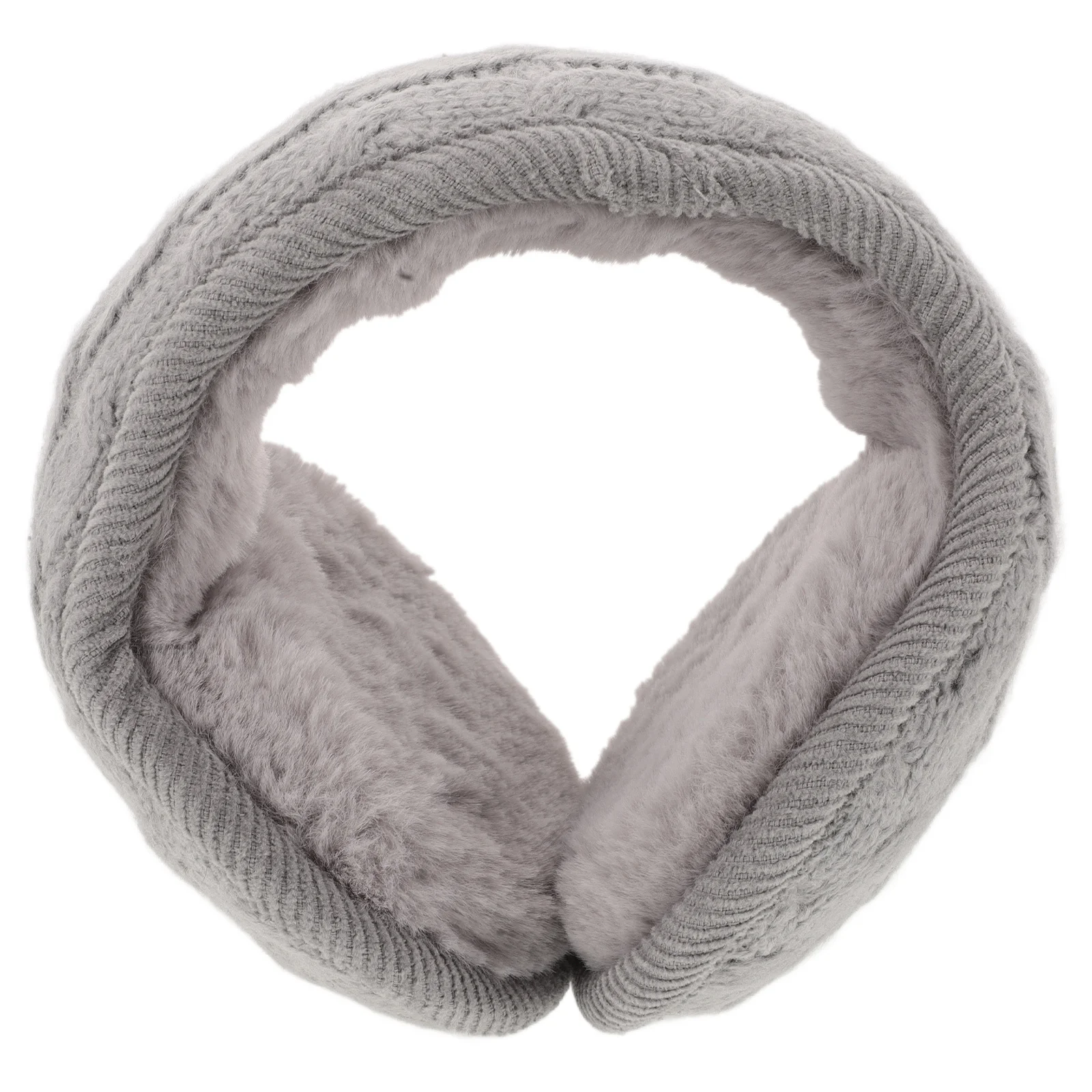 الدافئة متماسكة الأذن دفئا طوي الشتاء غطاء للأذنين للنساء الرجال الصوف الأذن يغطي عقال في الهواء الطلق حماية الطقس البارد #5