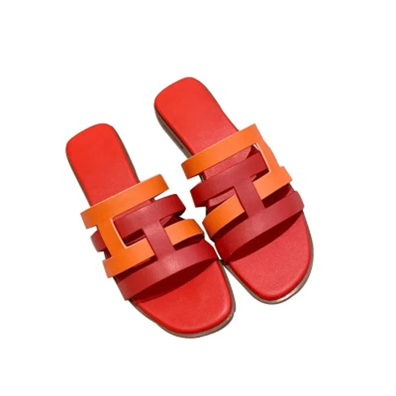 New Fashionable Flat Sandals for Casual and Comfortable Travel and Vacation Wear, Versatile Slippers for Women