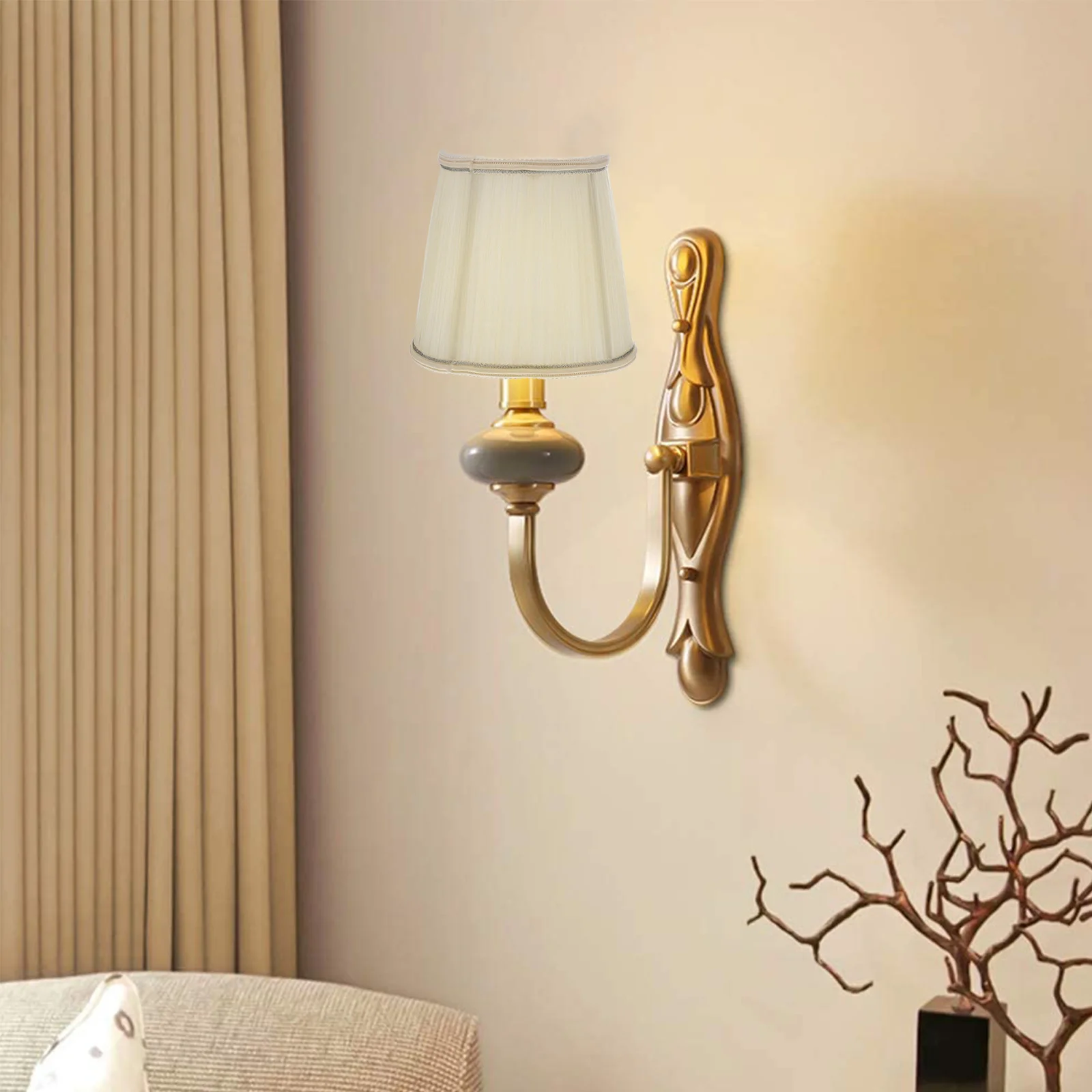 1개 천 램프갓 방진 방충 변색 방지 부드러운 빛 천장 펜던트 샹들리에 램프갓 천장 조명