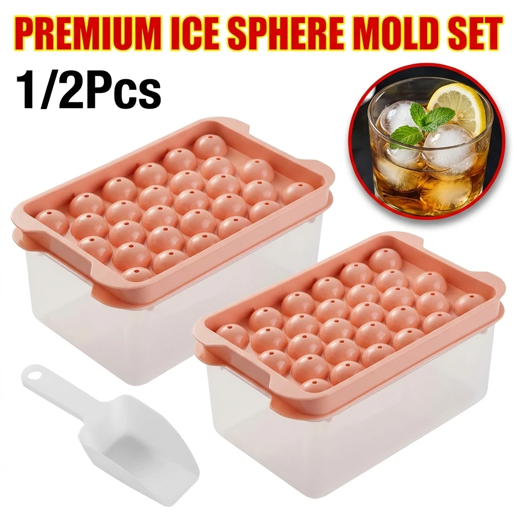 1/2 Stück Eiswürfelformen Hockey PP-Form Gefrorene Whiskey-Kugeln Eis am Stiel Kühlschrank Eiswürfelbox Lollipop-Herstellung Geschenke Küchenwerkzeuge