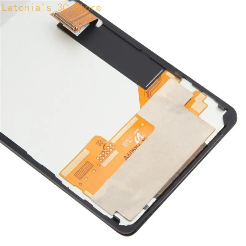 Austausch der LCD-Frontplatte für Telefonreparaturaufgaben, schwarze Displaybaugruppe mit Flachbandkabel und Kameraöffnung für – Detail 4