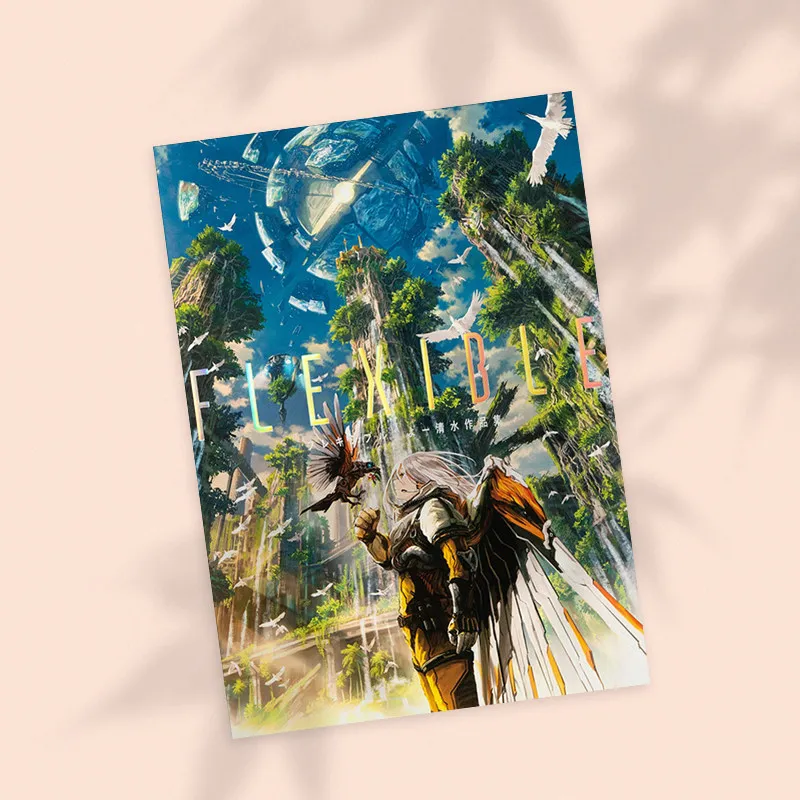 FLEXIBLE The Art of Yo Shimizu Japanese Art Book 192 Pages 160 Works Fantasy Landscape Concept