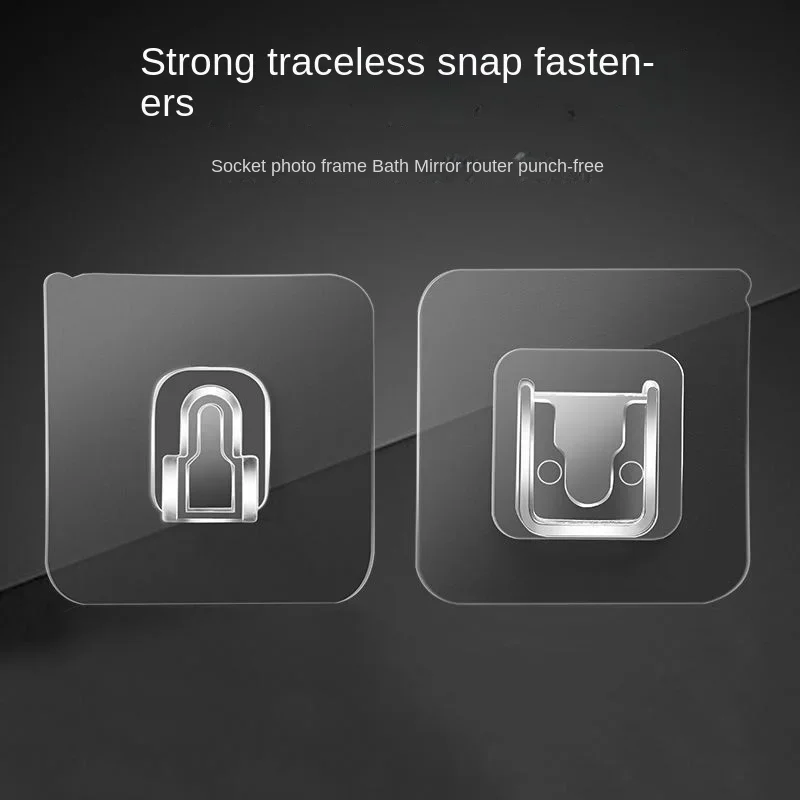 

Strong Non Marking Hook, Female Buckle, Punch Free Buckle, Multi-functional Transparent Fastener, Wall Mounted Storage Buckle