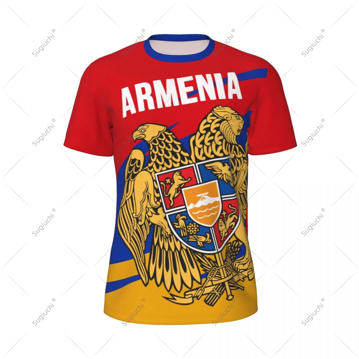 Armenia Flag Men Sports T-shirt Women Tees jersey for Soccer Football Running Bike Tennis Fitness Fans