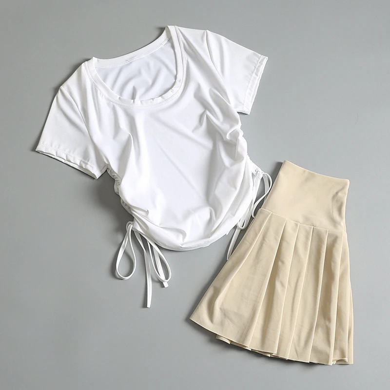 Traje deportivo de yoga para mujer en verano, hermoso, delgado y de cintura alta, delgado y transpirable, profesional, para correr y fitness