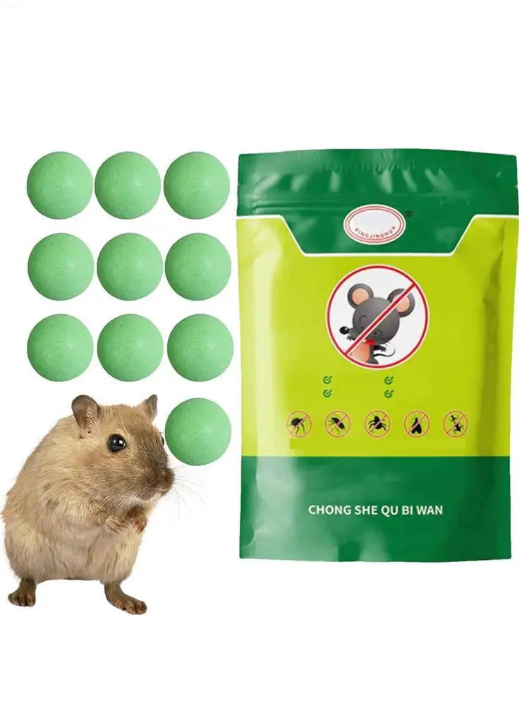 10-pillen voor insecten- en muizen Afstotende pillen Muizen Repeller Pillen Muizen Activiteit Discourager Tools Animal Control Discourager Ballen - afbeelding 2